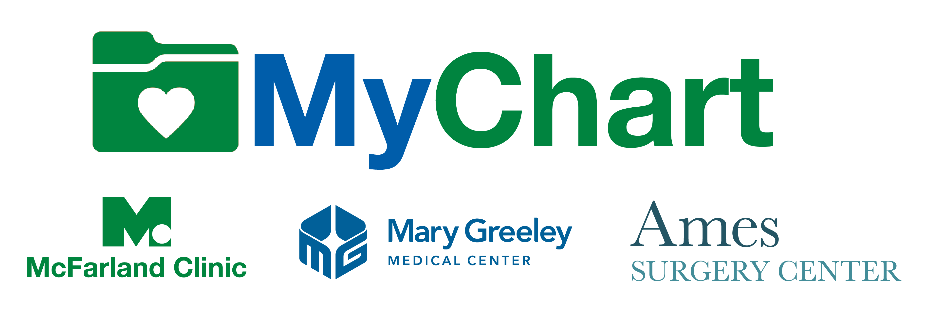 MyChart, McFarland Clinic, Mary Greeley, and Ames Surgery Center